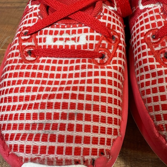 Nike Red and White Lebron Witness Sneakers, Men’s 8.5 - Picture 5 of 12